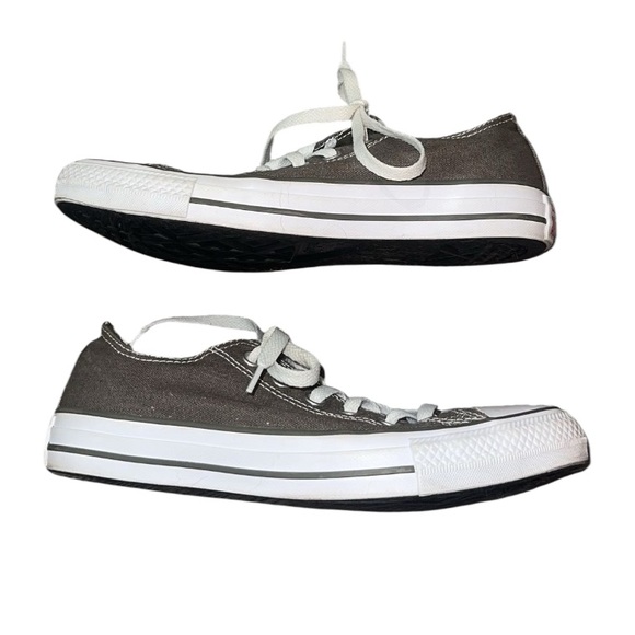 Womens Converse Gray Canvas All Star Sneakers - Picture 1 of 4
